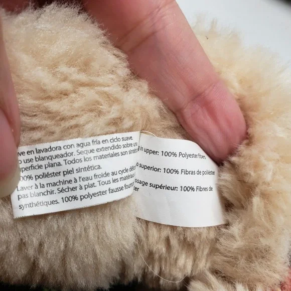 Dearfoams Alpine Moritz Bootie House Slippers Womens 9 Cream Plaid - Picture 5 of 16